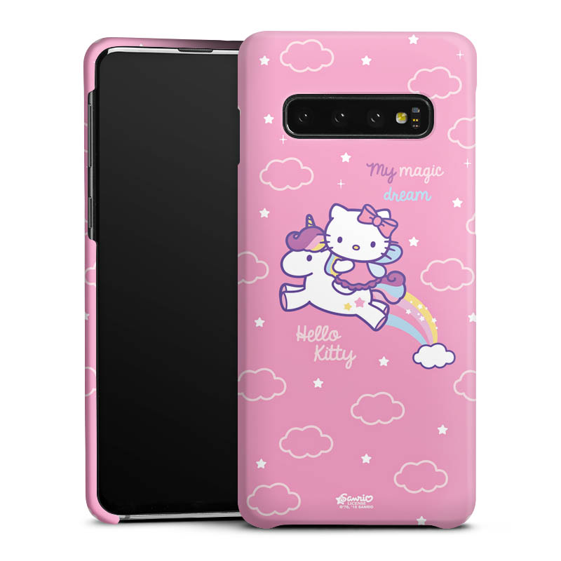 Galaxy S10 Handy Premium Case Smartphone Handyhülle Schutzhülle matt Einhorn Official Licensed Product Hello Kitty Premium Case