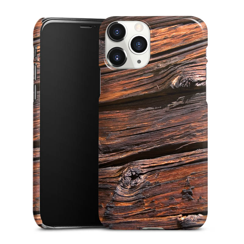 iPhone 11 Pro Handy Premium Case Smartphone Handyhülle Schutzhülle glänzend Beams Wooden Look Wood Premium Case