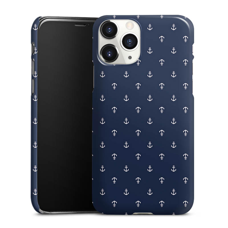 iPhone 11 Pro Handy Premium Case Smartphone Handyhülle Schutzhülle glänzend Muster Anchor Sail Premium Case