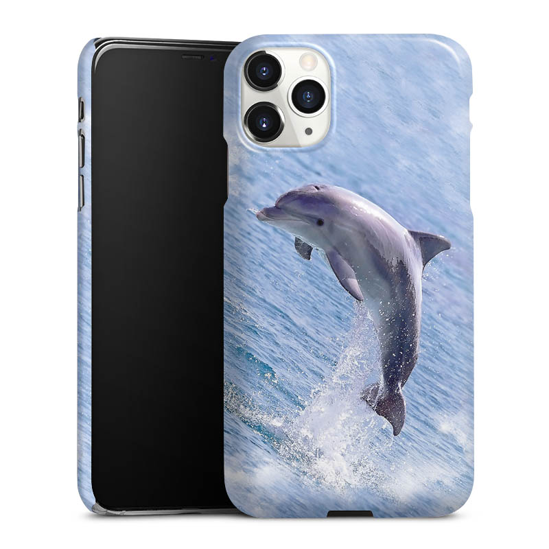 iPhone 11 Pro Max Handy Premium Case Smartphone Handyhülle Schutzhülle glänzend Dolphin Ocean Wale Premium Case