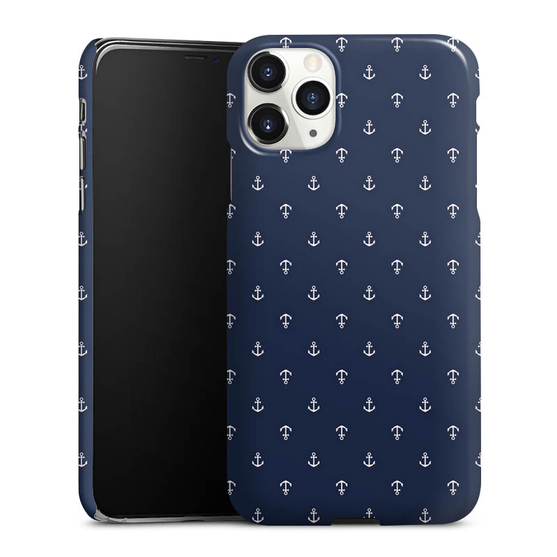 iPhone 11 Pro Max Handy Premium Case Smartphone Handyhülle Schutzhülle glänzend Muster Anchor Sail Premium Case