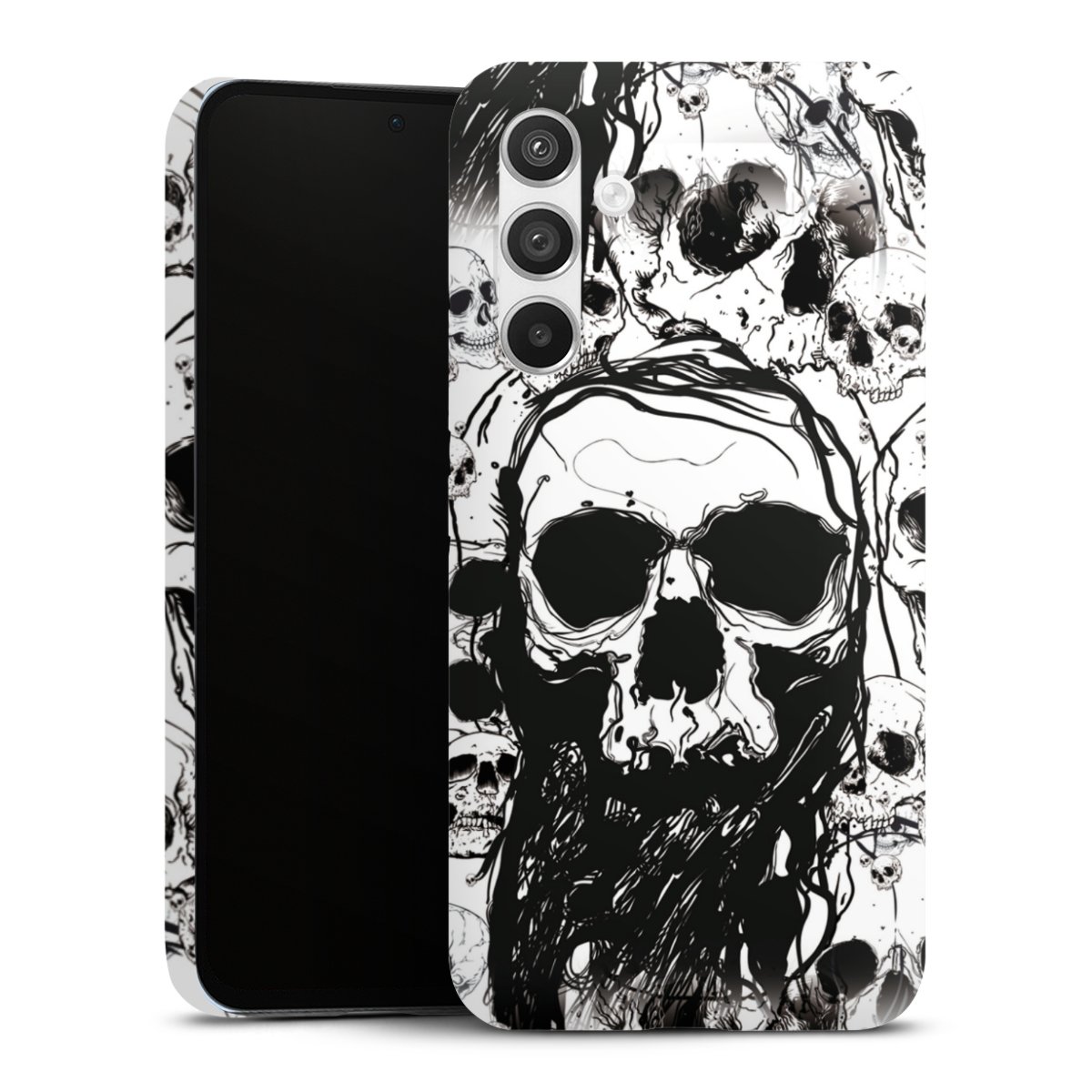 Galaxy A54 5G Handy Premium Case Smartphone Handyhülle Schutzhülle matt Totenkopf Halloween Premium Case