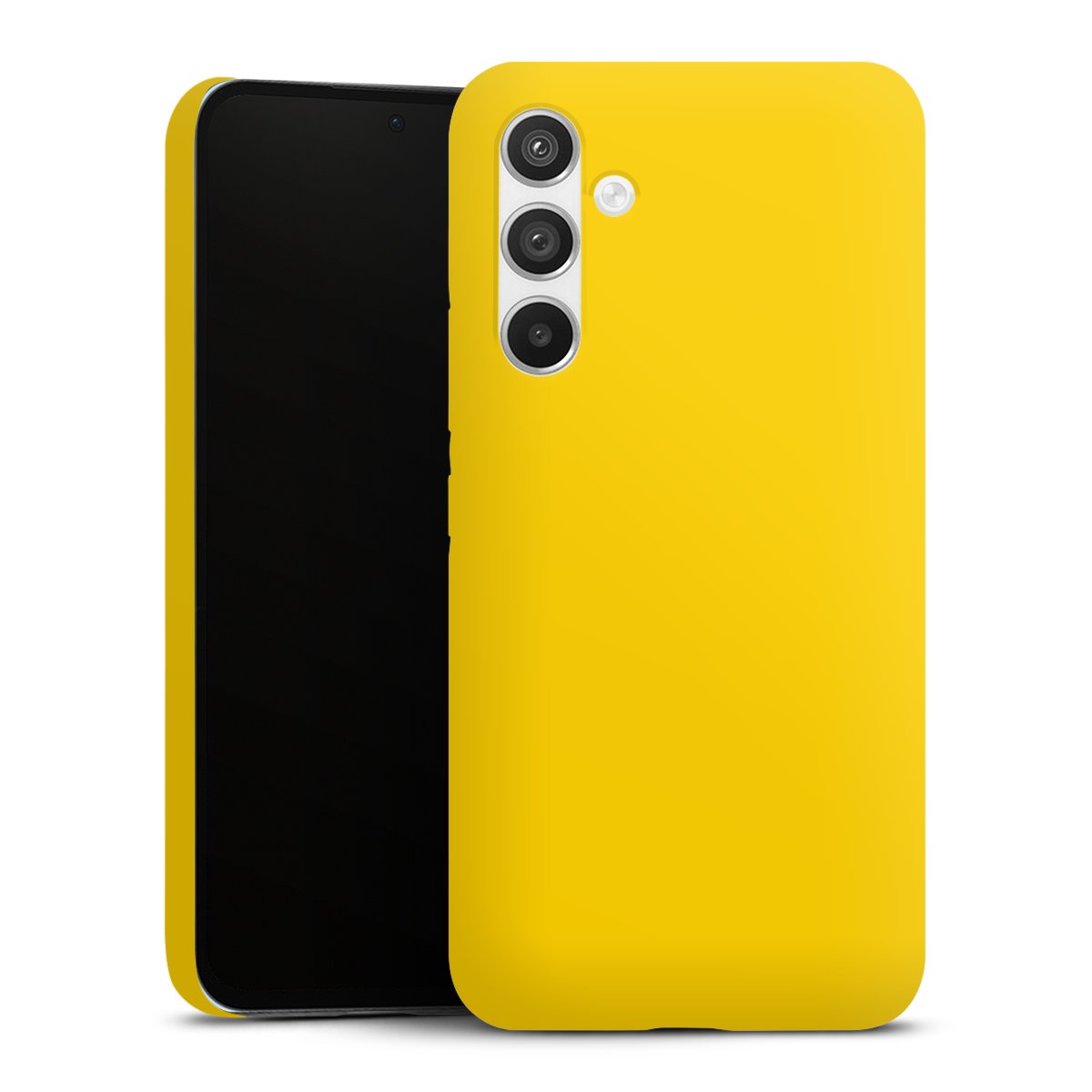 Galaxy A54 5G Handy Premium Case Smartphone Handyhülle Schutzhülle matt Yellow Unicoloured Colour Premium Case