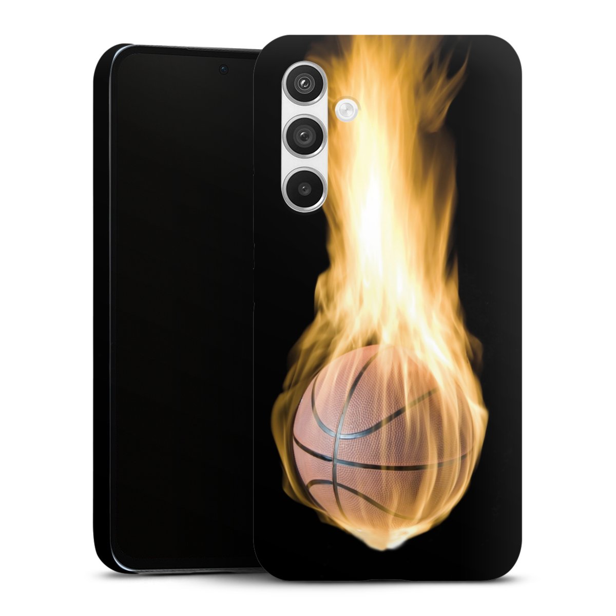 Galaxy A54 5G Handy Premium Case Smartphone Handyhülle Schutzhülle matt Basketball Sports Fire Premium Case