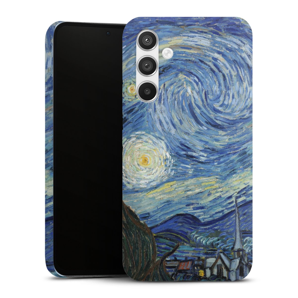 Galaxy A54 5G Handy Premium Case Smartphone Handyhülle Schutzhülle matt The Starry Night Kunst Vincent Van Gogh Premium Case