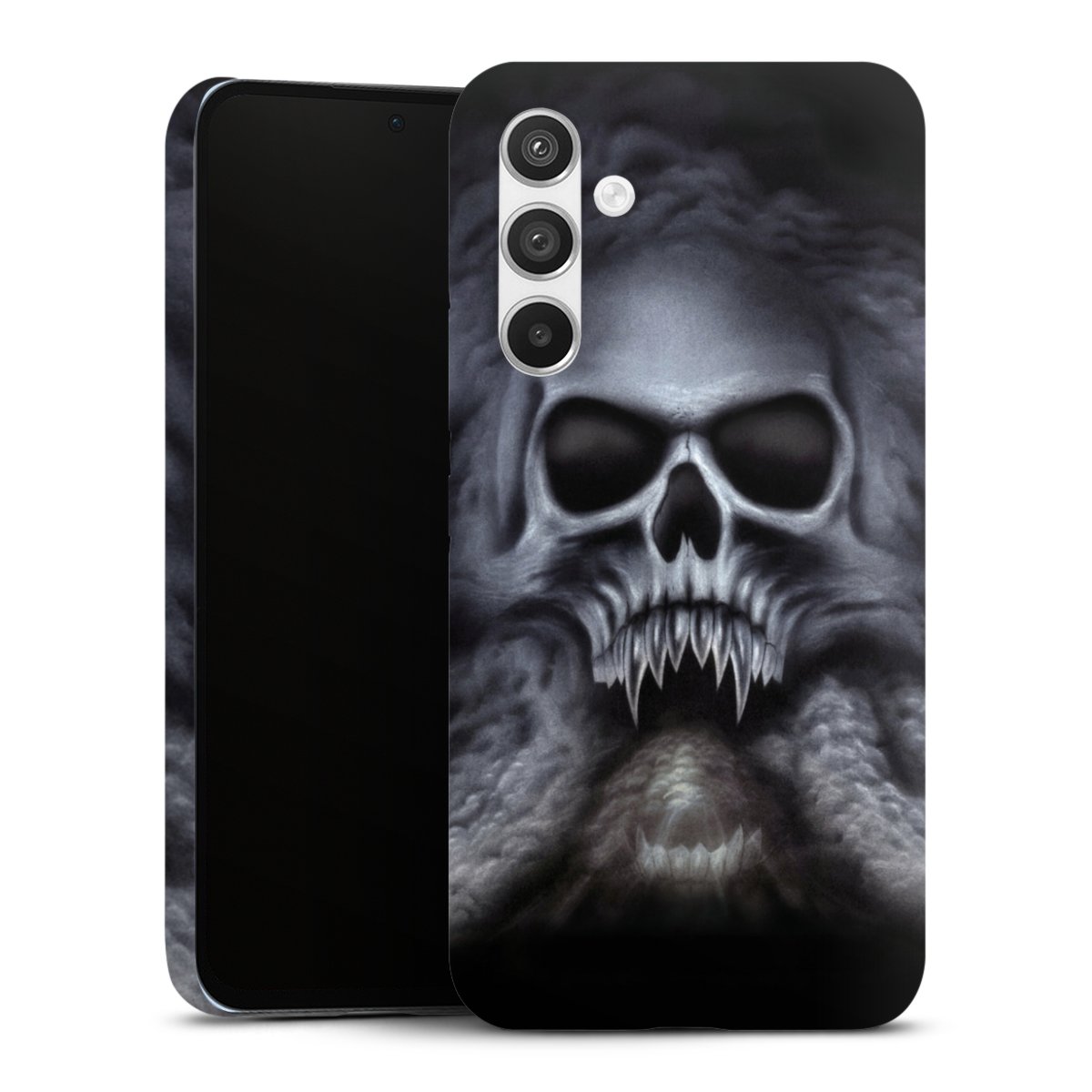 Galaxy A54 5G Handy Premium Case Smartphone Handyhülle Schutzhülle matt Totenkopf Skull Premium Case