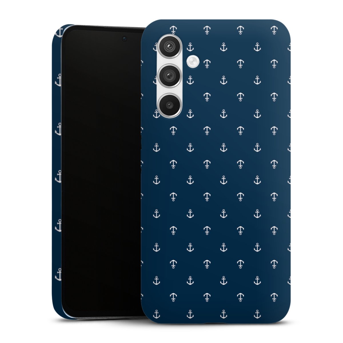 Galaxy A54 5G Handy Premium Case Smartphone Handyhülle Schutzhülle matt Muster Anchor Sail Premium Case