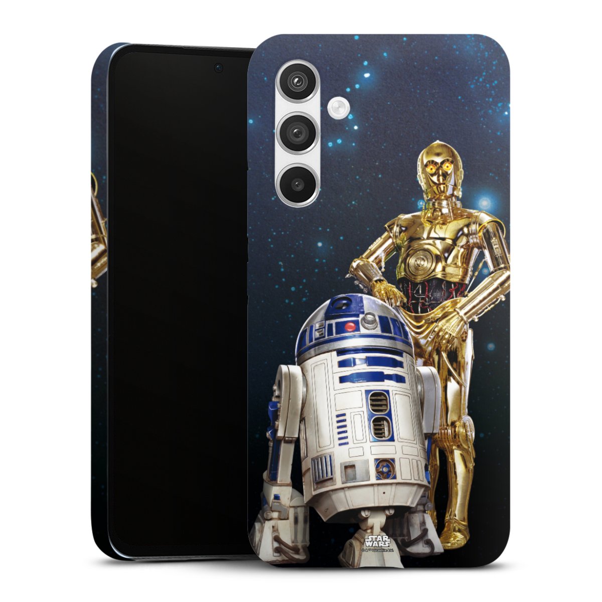 Galaxy A54 5G Handy Premium Case Smartphone Handyhülle Schutzhülle matt Weltall Star Wars R2d2 Premium Case