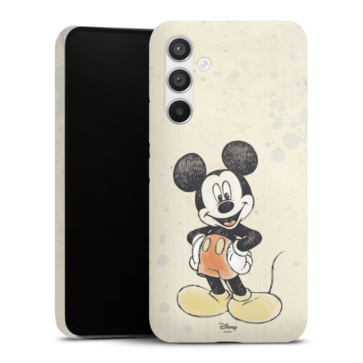 Galaxy A54 5G Handy Premium Case Smartphone Handyhülle Schutzhülle matt Water Colour Mickey & Minnie Mouse Official Licensed Product Premium Case