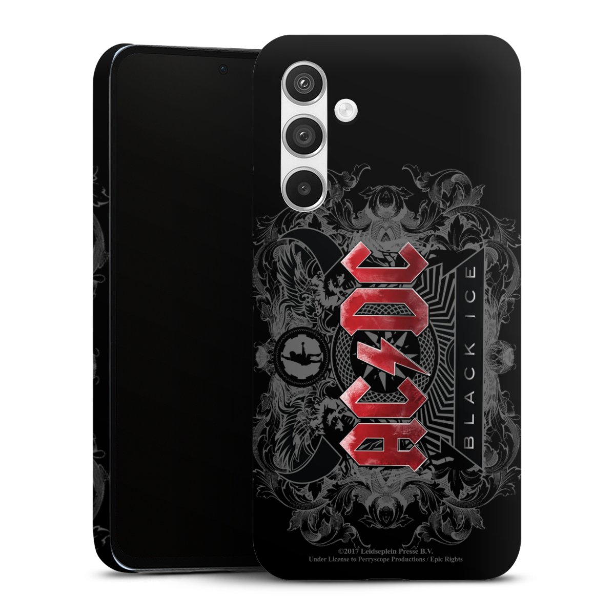 Galaxy A54 5G Handy Premium Case Smartphone Handyhülle Schutzhülle matt Merchandise Black Ice Acdc Premium Case