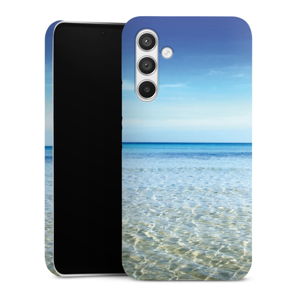 Galaxy A54 5G Handy Premium Case Smartphone Handyhülle Schutzhülle glänzend Urlaub Sky Ocean Premium Case