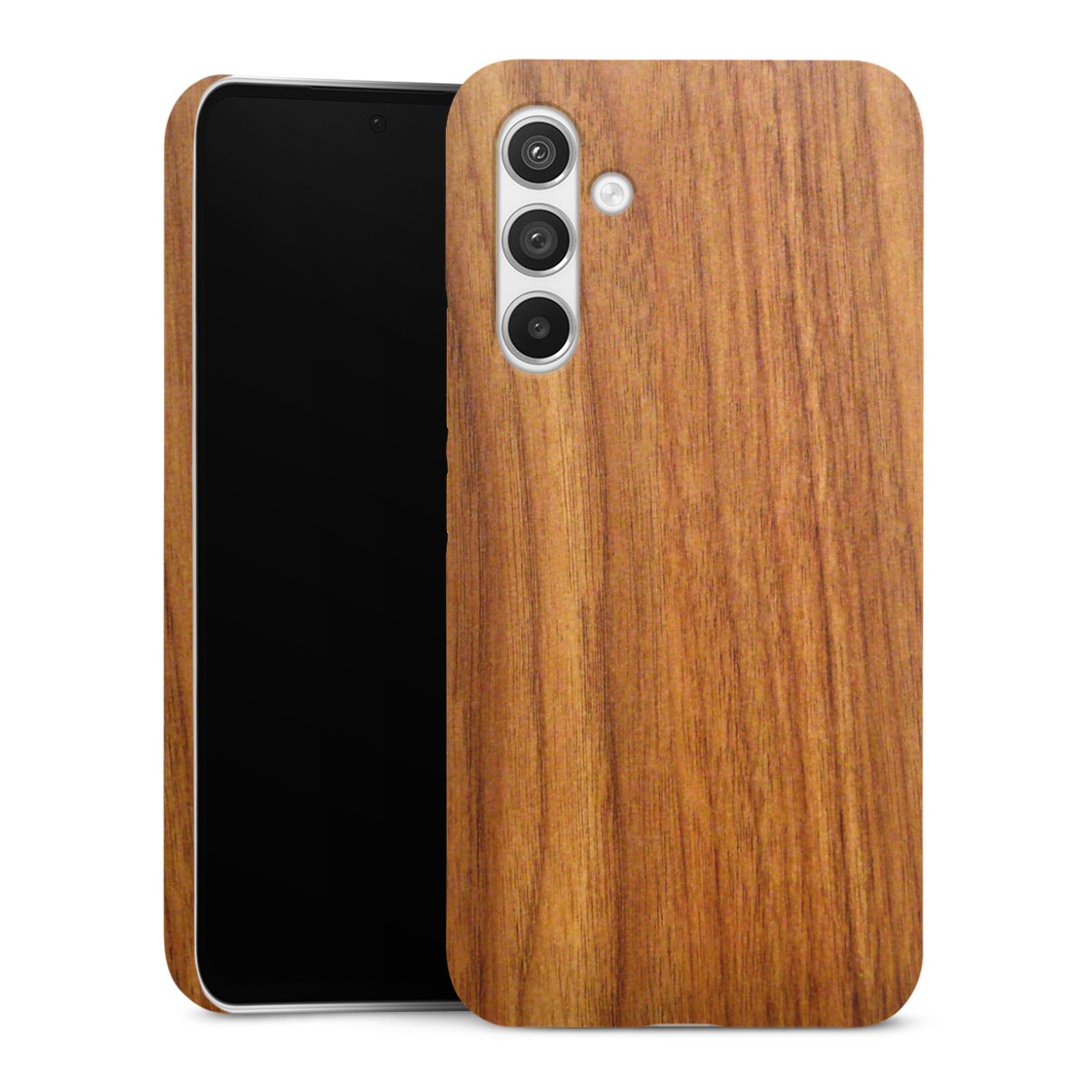 Galaxy A54 5G Handy Premium Case Smartphone Handyhülle Schutzhülle glänzend Wood Larch Wooden Look Premium Case