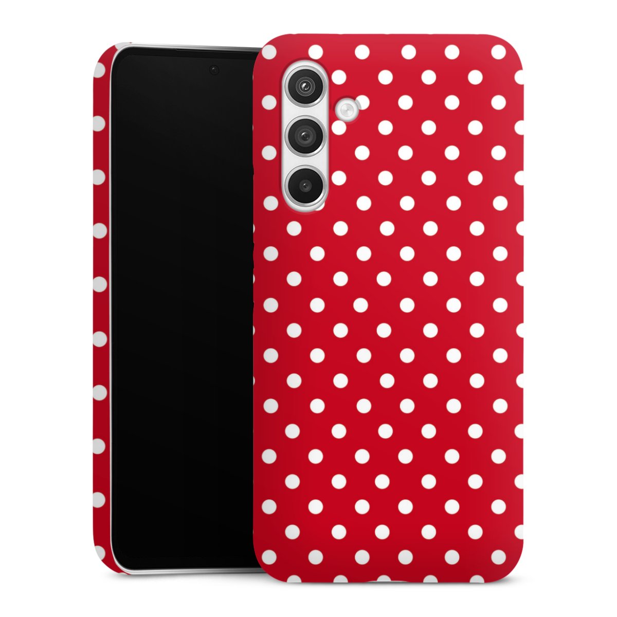 Galaxy A54 5G Handy Premium Case Smartphone Handyhülle Schutzhülle glänzend Points Polka Dots Retro Premium Case