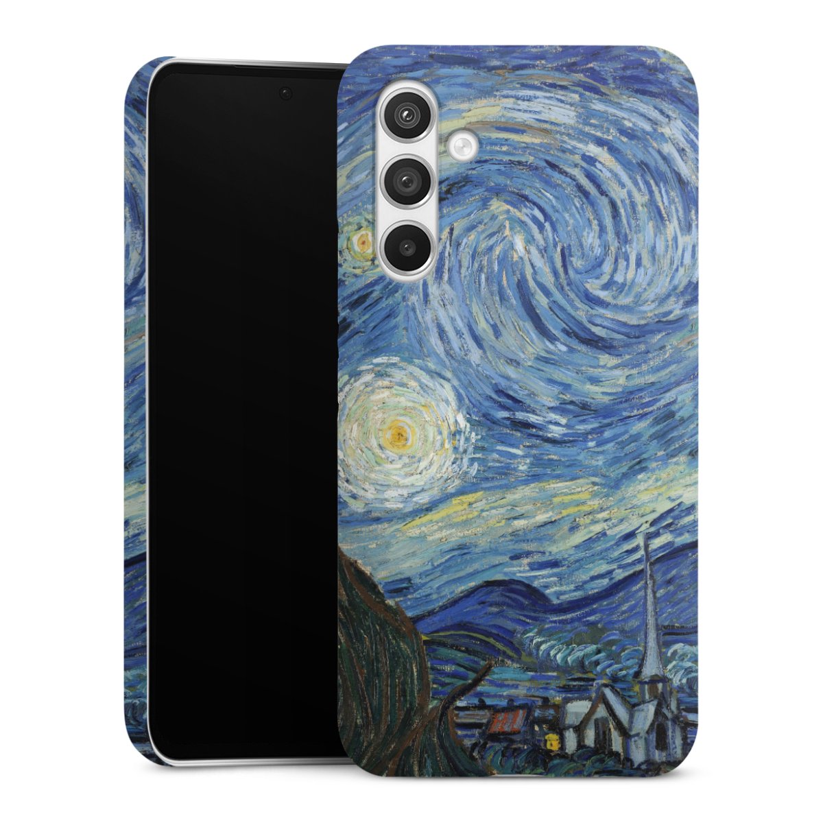 Galaxy A54 5G Handy Premium Case Smartphone Handyhülle Schutzhülle glänzend The Starry Night Kunst Vincent Van Gogh Premium Case