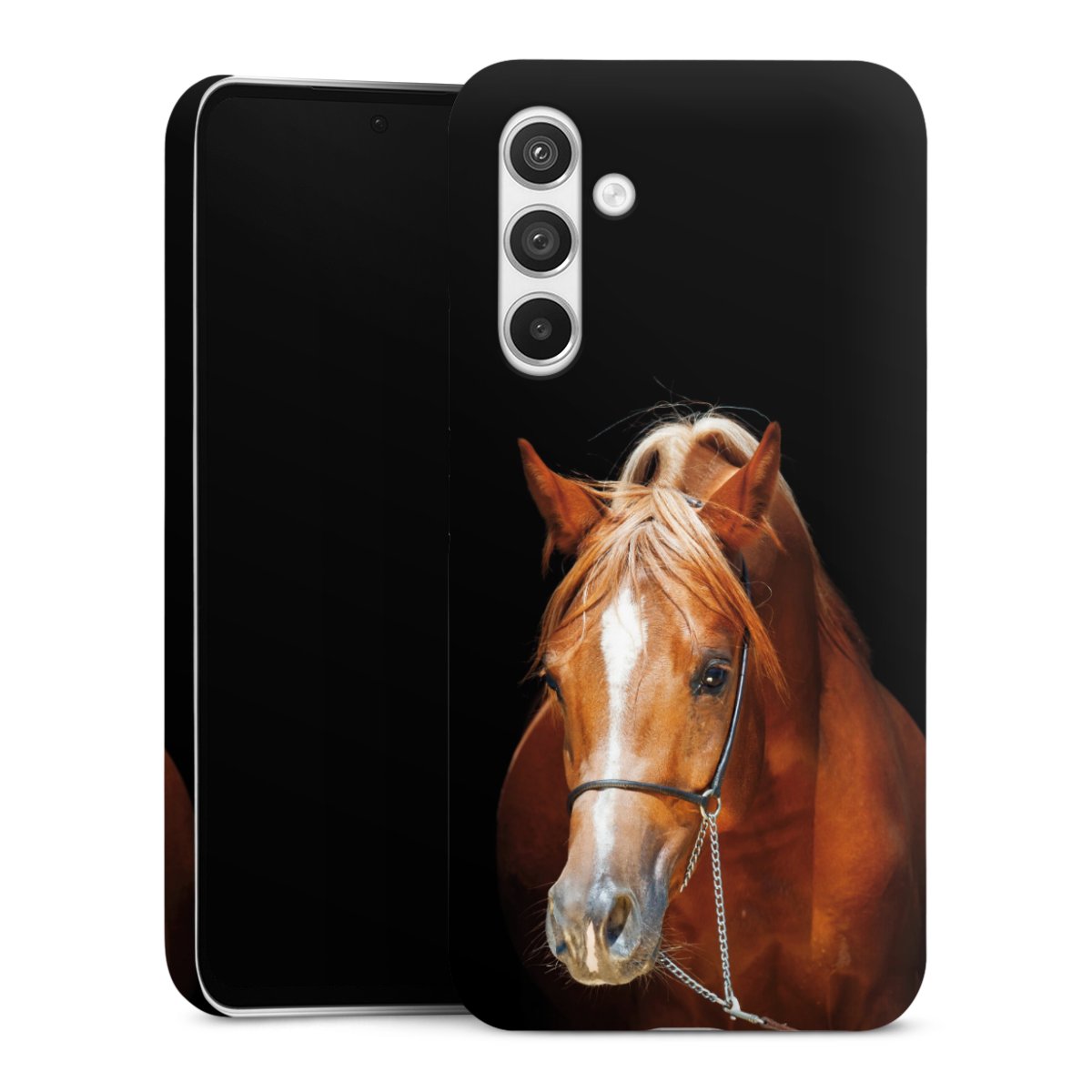 Galaxy A54 5G Handy Premium Case Smartphone Handyhülle Schutzhülle glänzend Mare Horse Hobby Premium Case