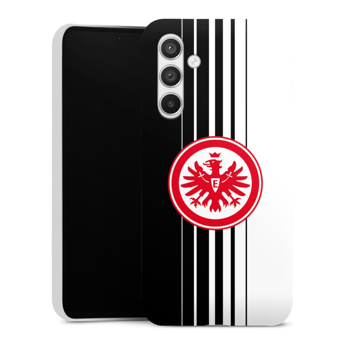 Galaxy A54 5G Handy Premium Case Smartphone Handyhülle Schutzhülle glänzend Stripes Eintracht Frankfurt Official Licensed Product Premium Case