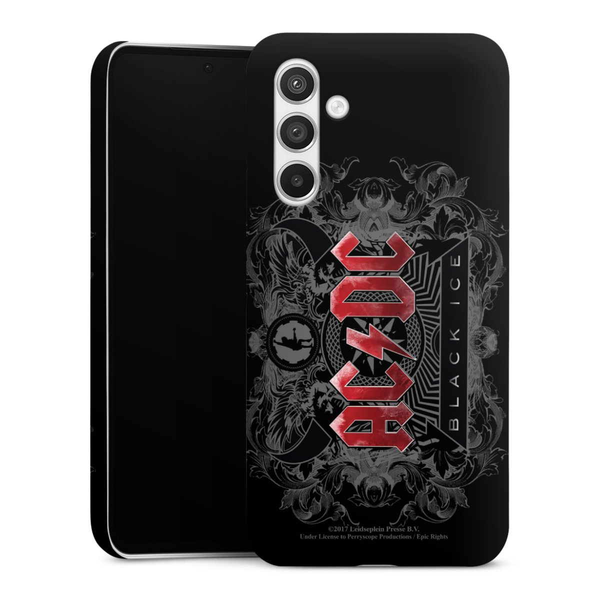 Galaxy A54 5G Handy Premium Case Smartphone Handyhülle Schutzhülle glänzend Merchandise Black Ice Acdc Premium Case