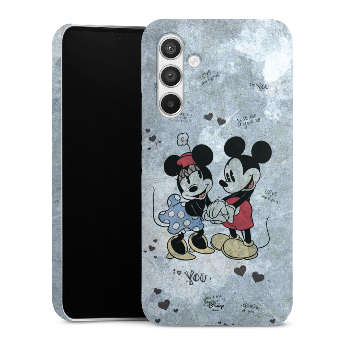 Galaxy A54 5G Handy Premium Case Smartphone Handyhülle Schutzhülle glänzend Mickey & Minnie Mouse Vintage Disney Premium Case