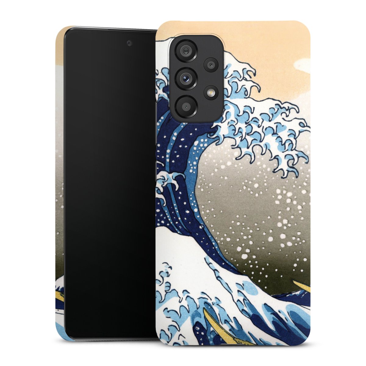 Galaxy A53 5G Handy Premium Case Smartphone Handyhülle Schutzhülle matt Kunst Katsushika Hokusai Die Große Welle Vor Kanagawa Premium Case