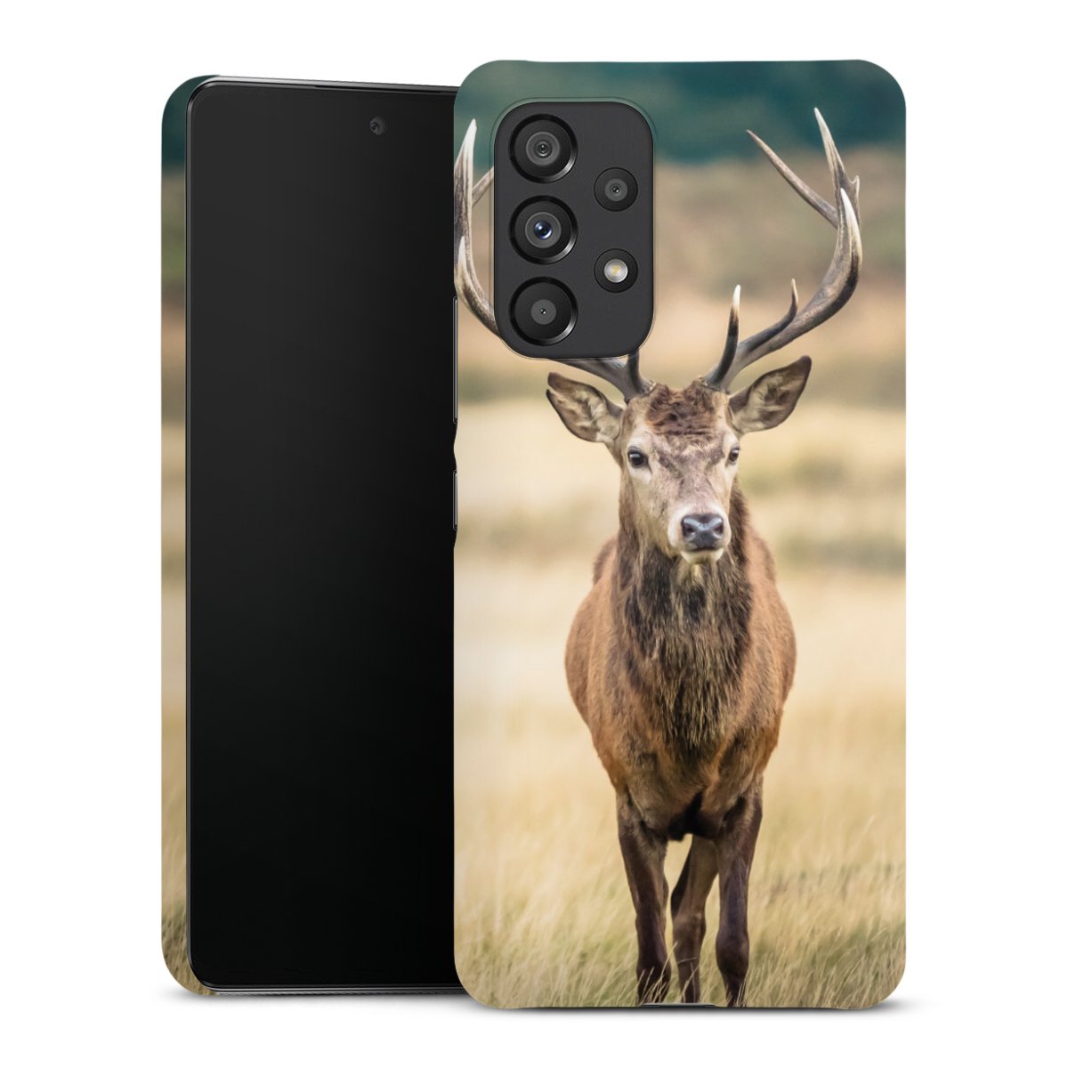 Galaxy A53 5G Handy Premium Case Smartphone Handyhülle Schutzhülle matt Deer Meadow Forrest Premium Case