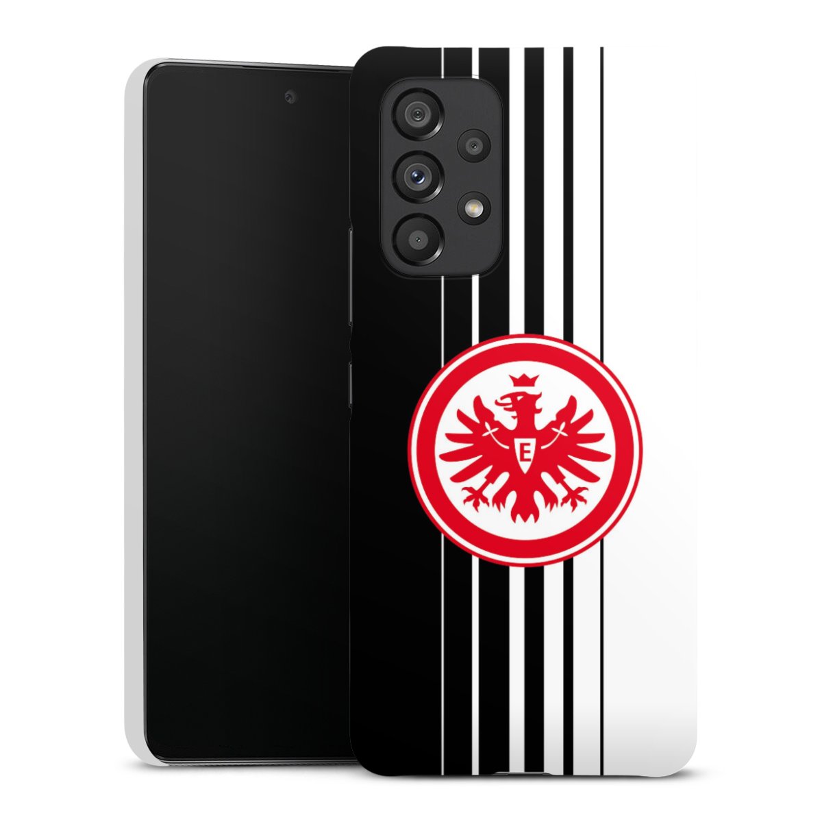 Galaxy A53 5G Handy Premium Case Smartphone Handyhülle Schutzhülle matt Stripes Eintracht Frankfurt Official Licensed Product Premium Case