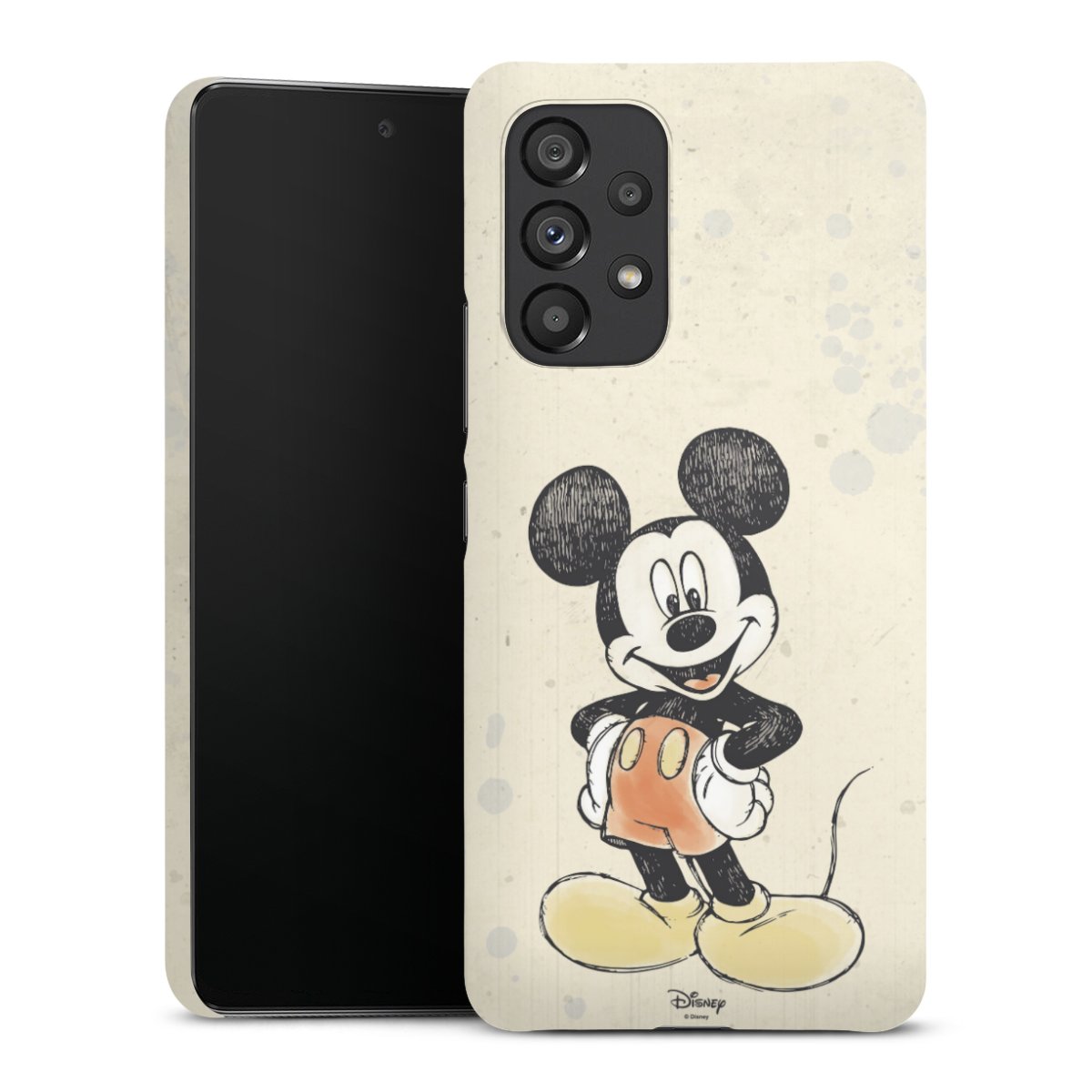 Galaxy A53 5G Handy Premium Case Smartphone Handyhülle Schutzhülle matt Water Colour Mickey & Minnie Mouse Official Licensed Product Premium Case