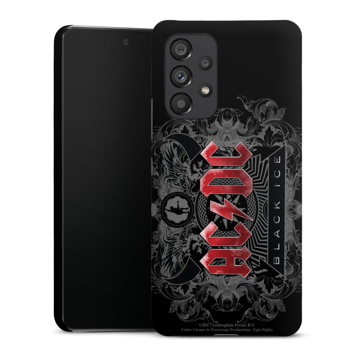 Galaxy A53 5G Handy Premium Case Smartphone Handyhülle Schutzhülle matt Merchandise Black Ice Acdc Premium Case