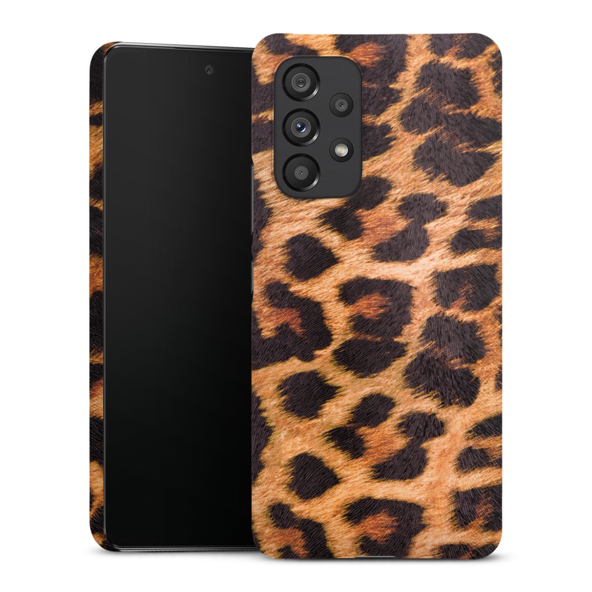 Galaxy A53 5G Handy Premium Case Smartphone Handyhülle Schutzhülle matt Animal Print Leopard Fur Premium Case