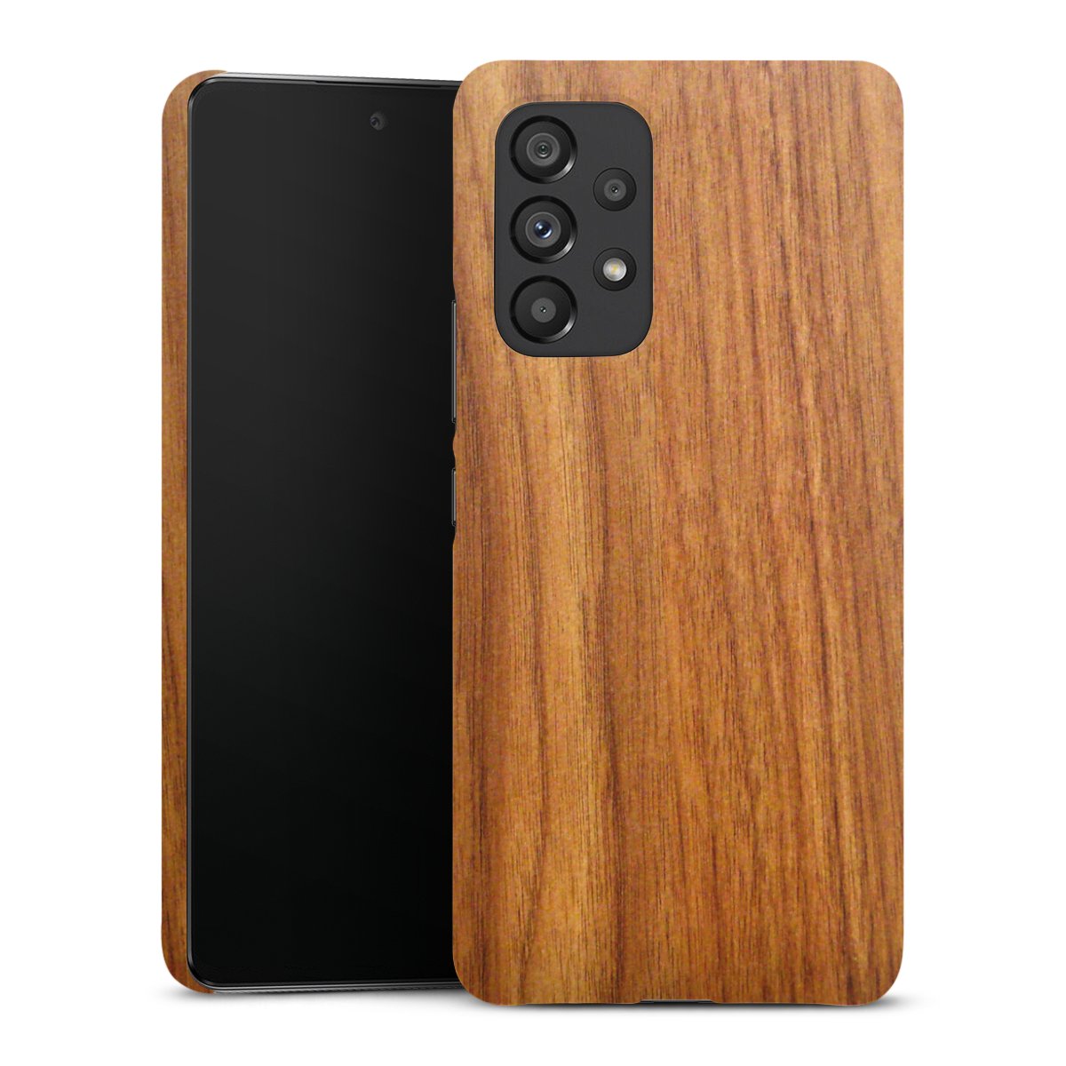 Galaxy A53 5G Handy Premium Case Smartphone Handyhülle Schutzhülle glänzend Wood Larch Wooden Look Premium Case