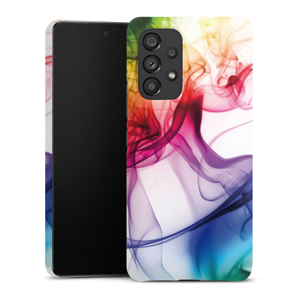 Galaxy A53 5G Handy Premium Case Smartphone Handyhülle Schutzhülle glänzend Water Colour Rainbow Premium Case