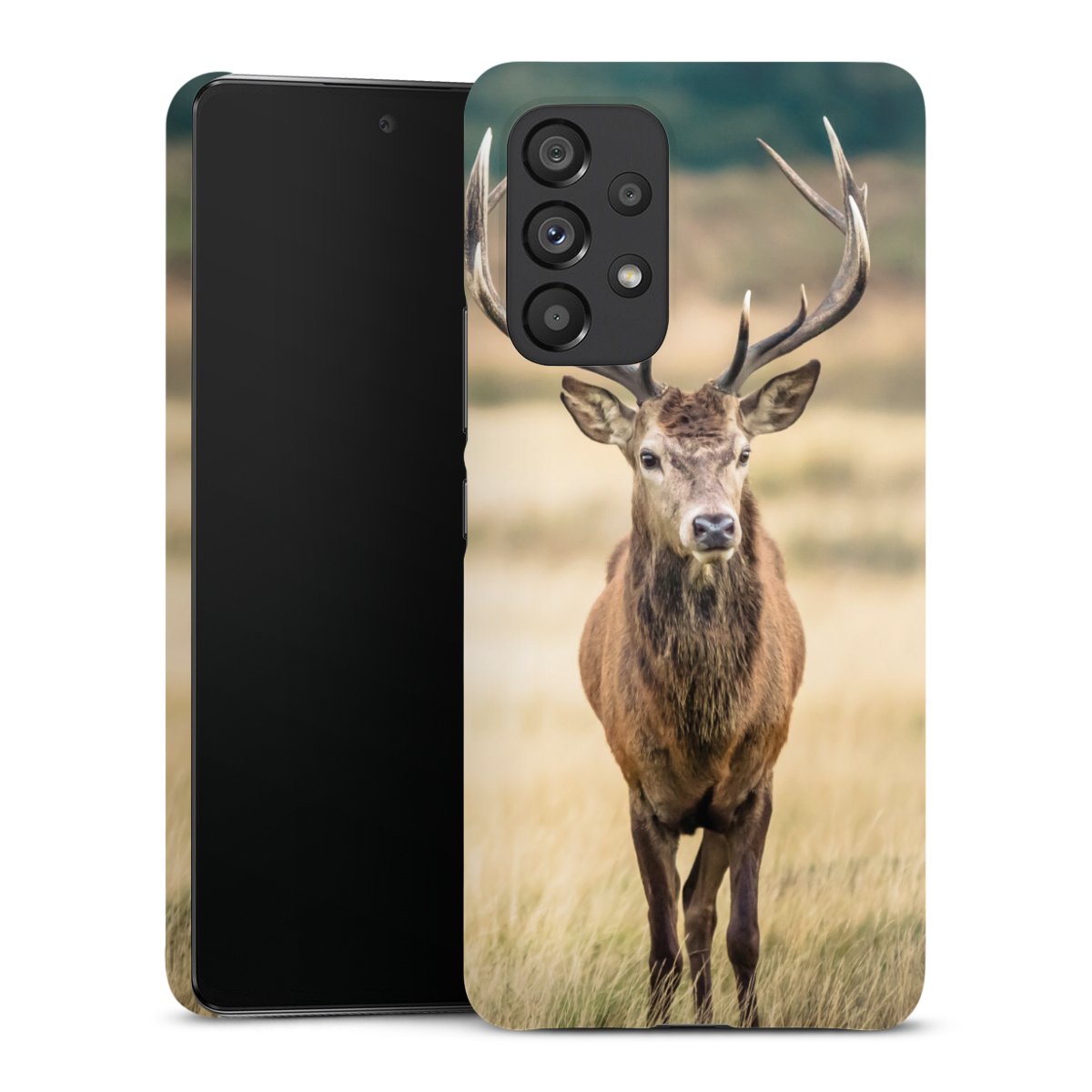 Galaxy A53 5G Handy Premium Case Smartphone Handyhülle Schutzhülle glänzend Deer Meadow Forrest Premium Case