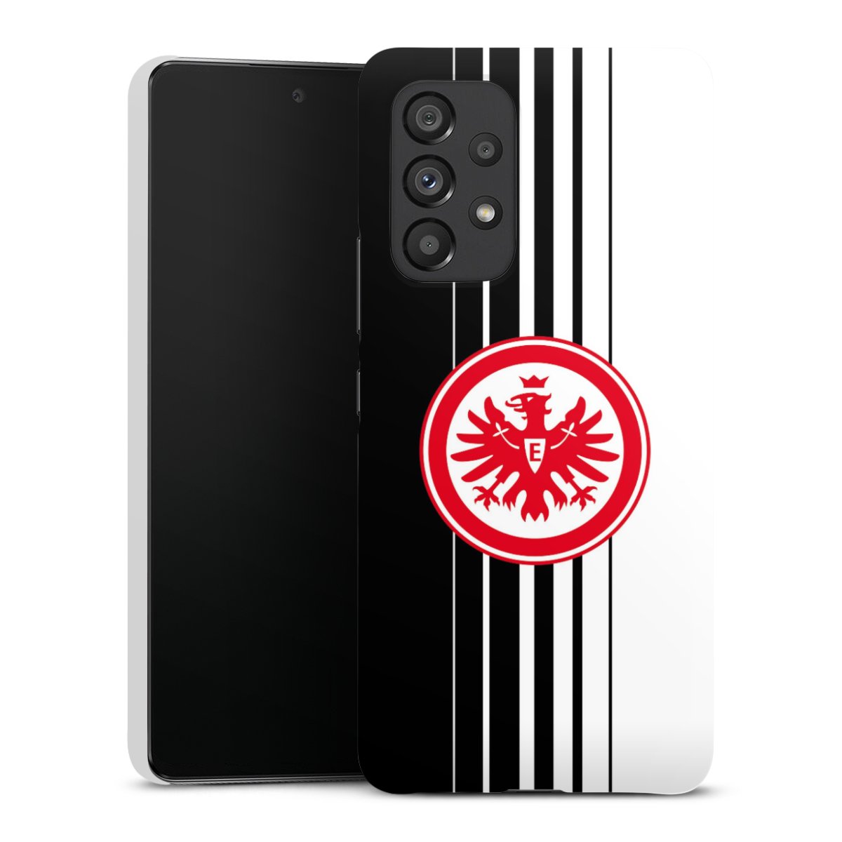 Galaxy A53 5G Handy Premium Case Smartphone Handyhülle Schutzhülle glänzend Stripes Eintracht Frankfurt Official Licensed Product Premium Case