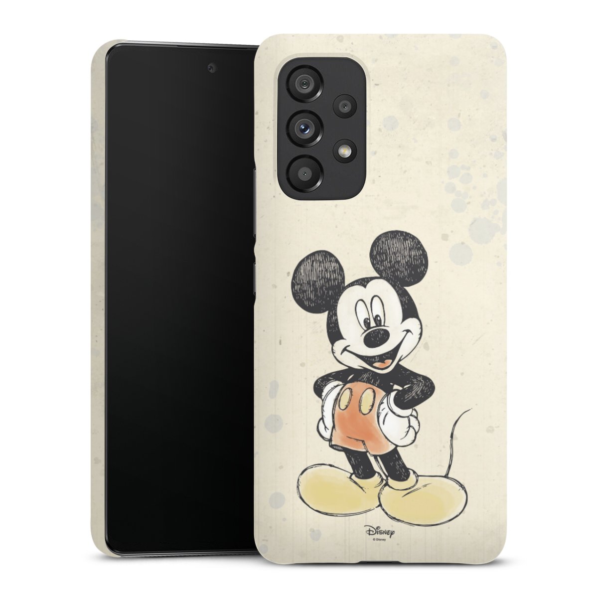 Galaxy A53 5G Handy Premium Case Smartphone Handyhülle Schutzhülle glänzend Water Colour Mickey & Minnie Mouse Official Licensed Product Premium Case