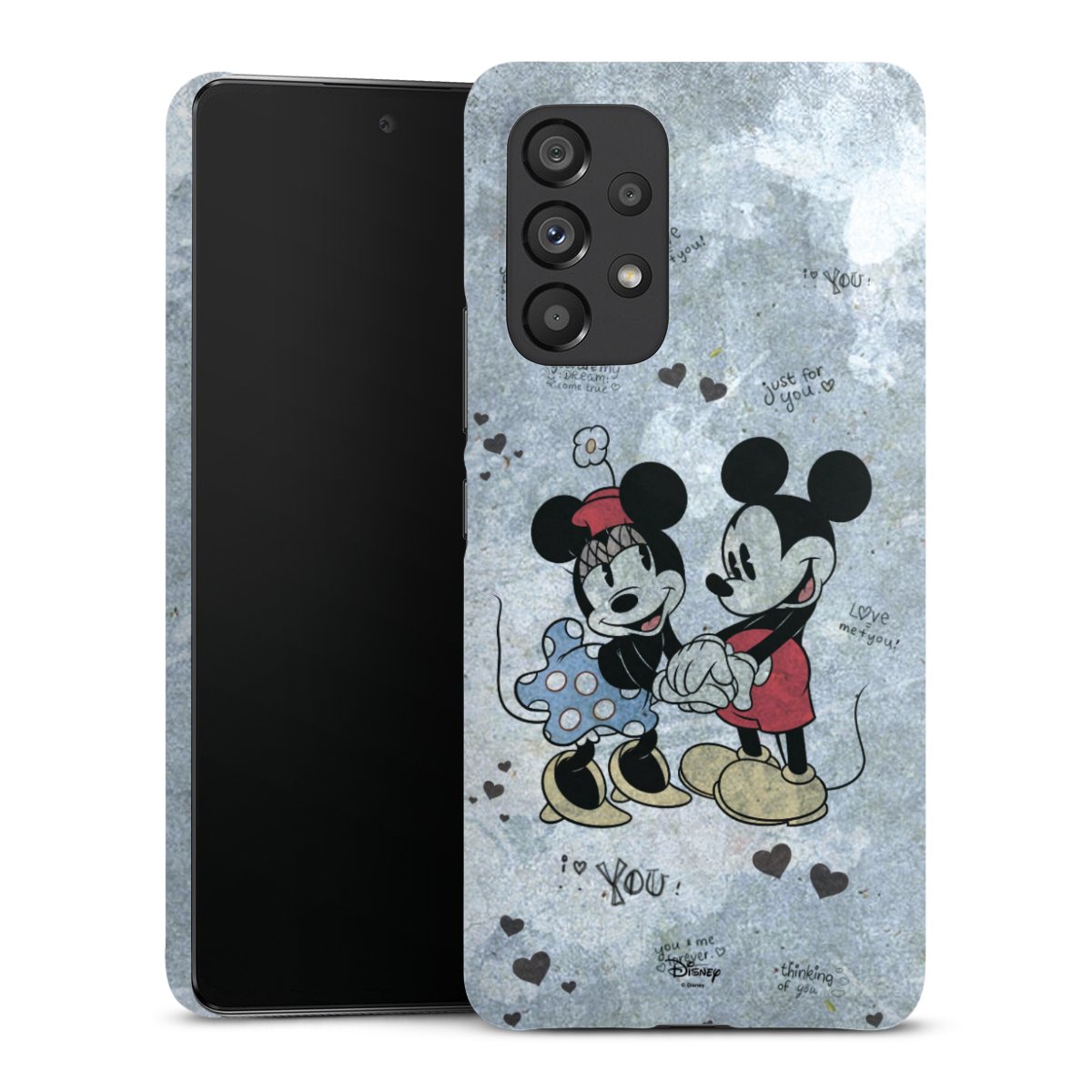 Galaxy A53 5G Handy Premium Case Smartphone Handyhülle Schutzhülle glänzend Mickey & Minnie Mouse Vintage Disney Premium Case