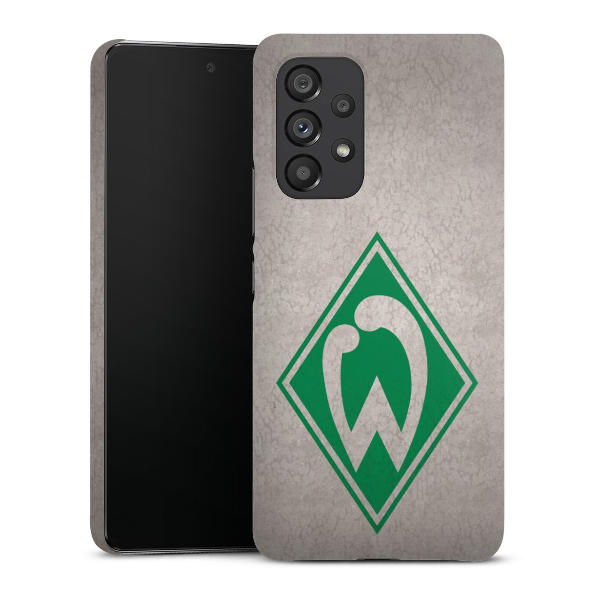 Galaxy A53 5G Handy Premium Case Smartphone Handyhülle Schutzhülle glänzend Sv Werder Bremen Concrete Official Licensed Product Premium Case