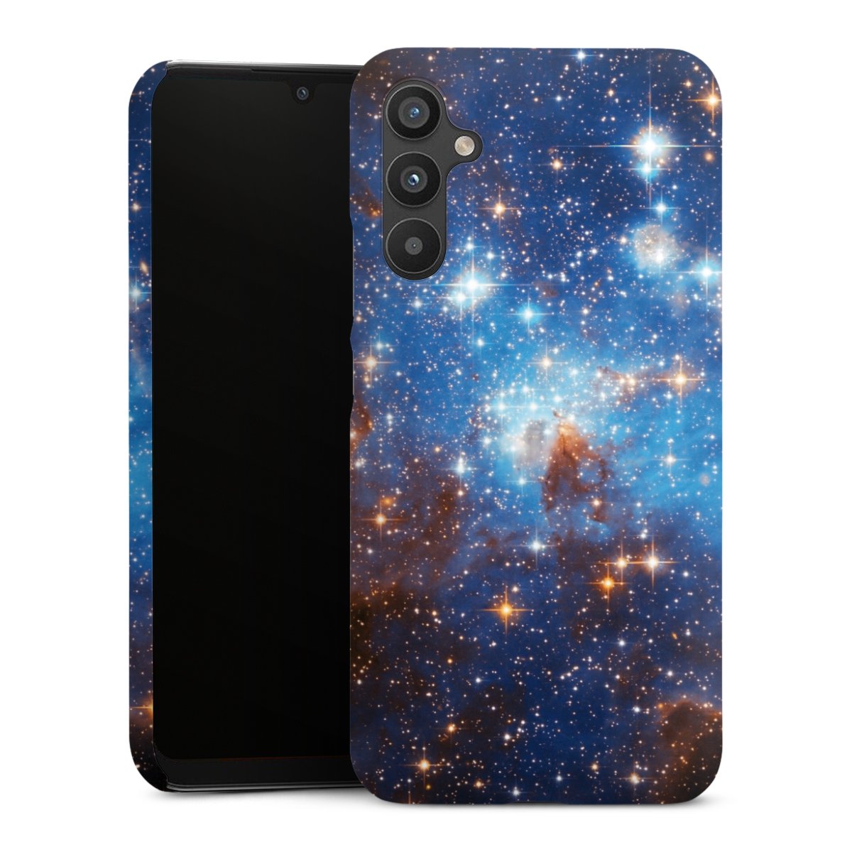 Galaxy A34 5G Handy Premium Case Smartphone Handyhülle Schutzhülle glänzend Star Weltall Galaxy Premium Case