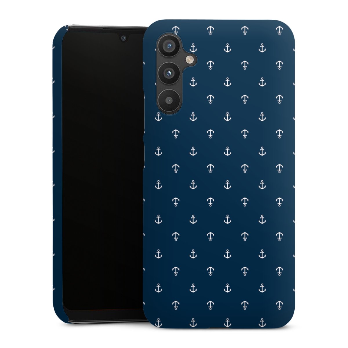 Galaxy A34 5G Handy Premium Case Smartphone Handyhülle Schutzhülle glänzend Muster Anchor Sail Premium Case