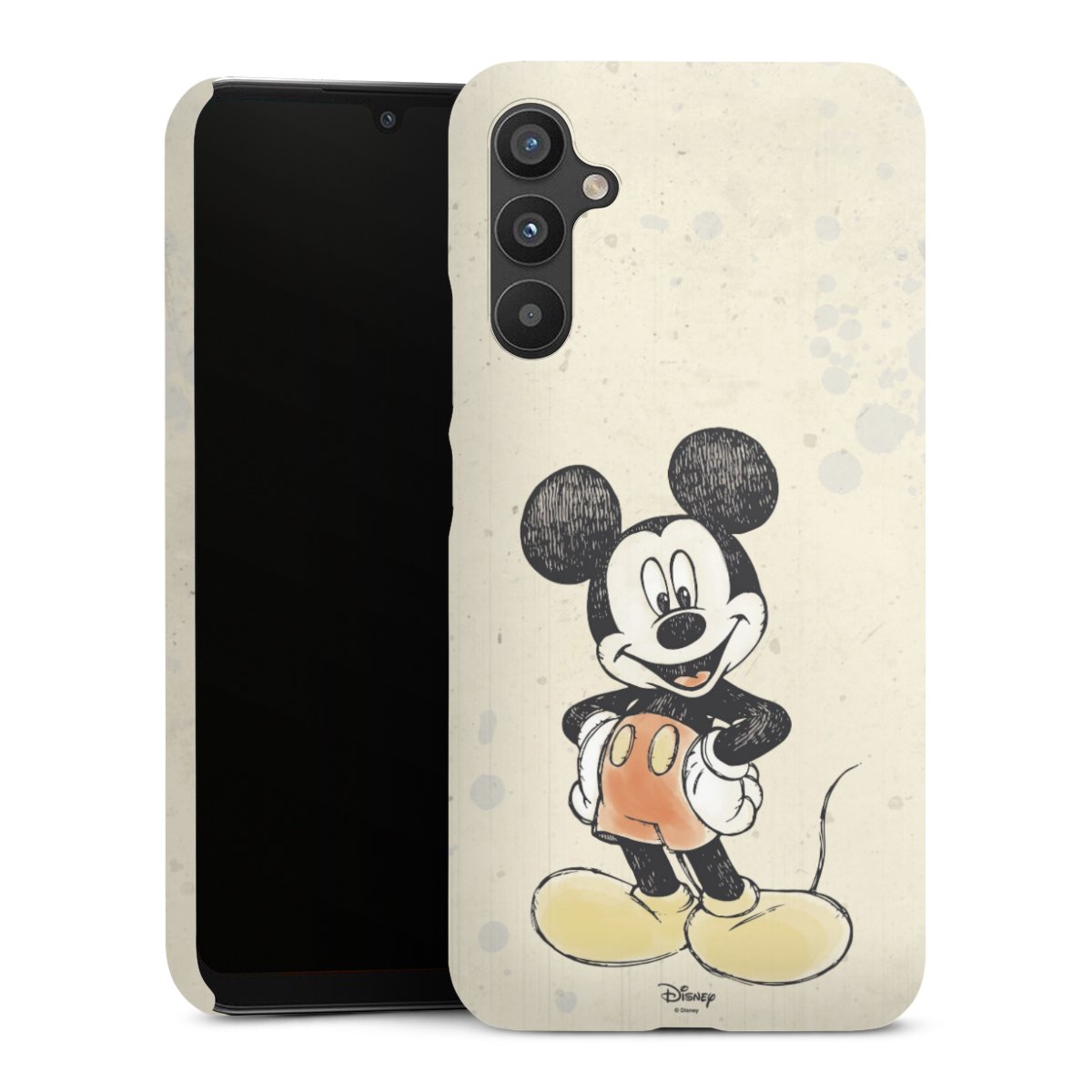 Galaxy A34 5G Handy Premium Case Smartphone Handyhülle Schutzhülle glänzend Water Colour Mickey & Minnie Mouse Official Licensed Product Premium Case