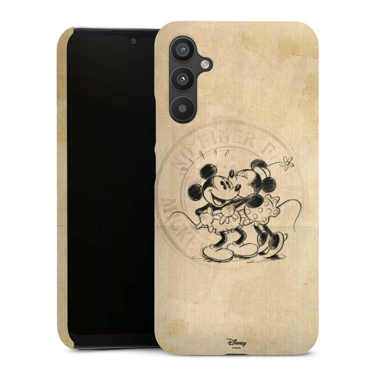 Galaxy A34 5G Handy Premium Case Smartphone Handyhülle Schutzhülle glänzend Mickey Mouse Vintage Minnie Mouse Premium Case