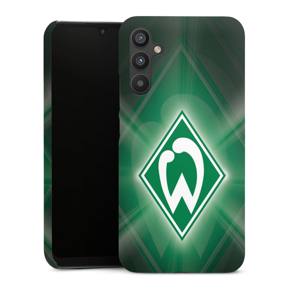 Galaxy A34 5G Handy Premium Case Smartphone Handyhülle Schutzhülle glänzend Sv Werder Bremen Official Licensed Product Coat Of Arms Premium Case