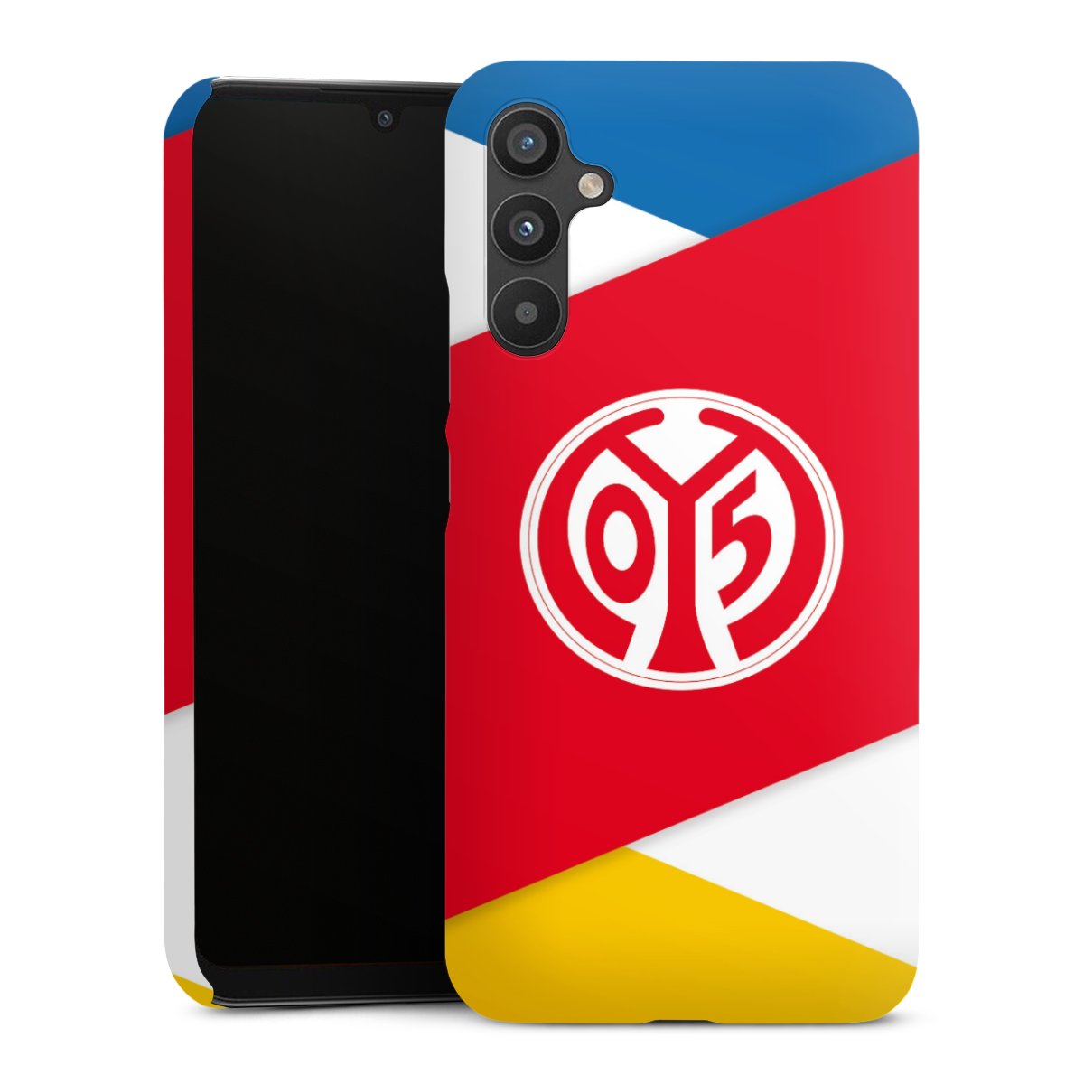 Galaxy A34 5G Handy Premium Case Smartphone Handyhülle Schutzhülle glänzend Official Licensed Product Soccer 1. Fsv Mainz 05 E.V. Premium Case