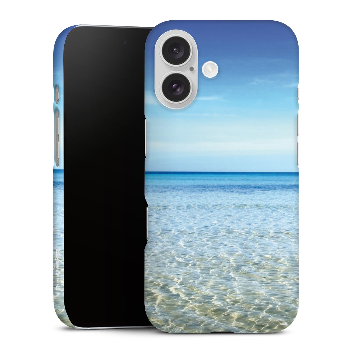 iPhone 16 Handy Premium Case Smartphone Handyhülle Schutzhülle matt Urlaub Sky Ocean Premium Case