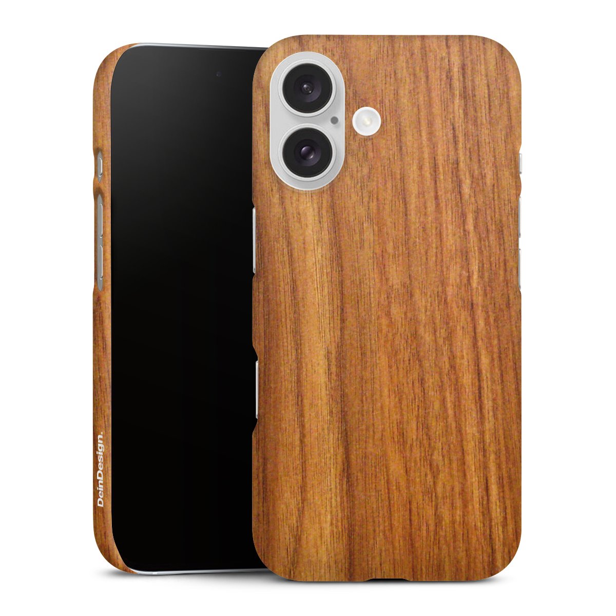 iPhone 16 Handy Premium Case Smartphone Handyhülle Schutzhülle matt Wood Larch Wooden Look Premium Case