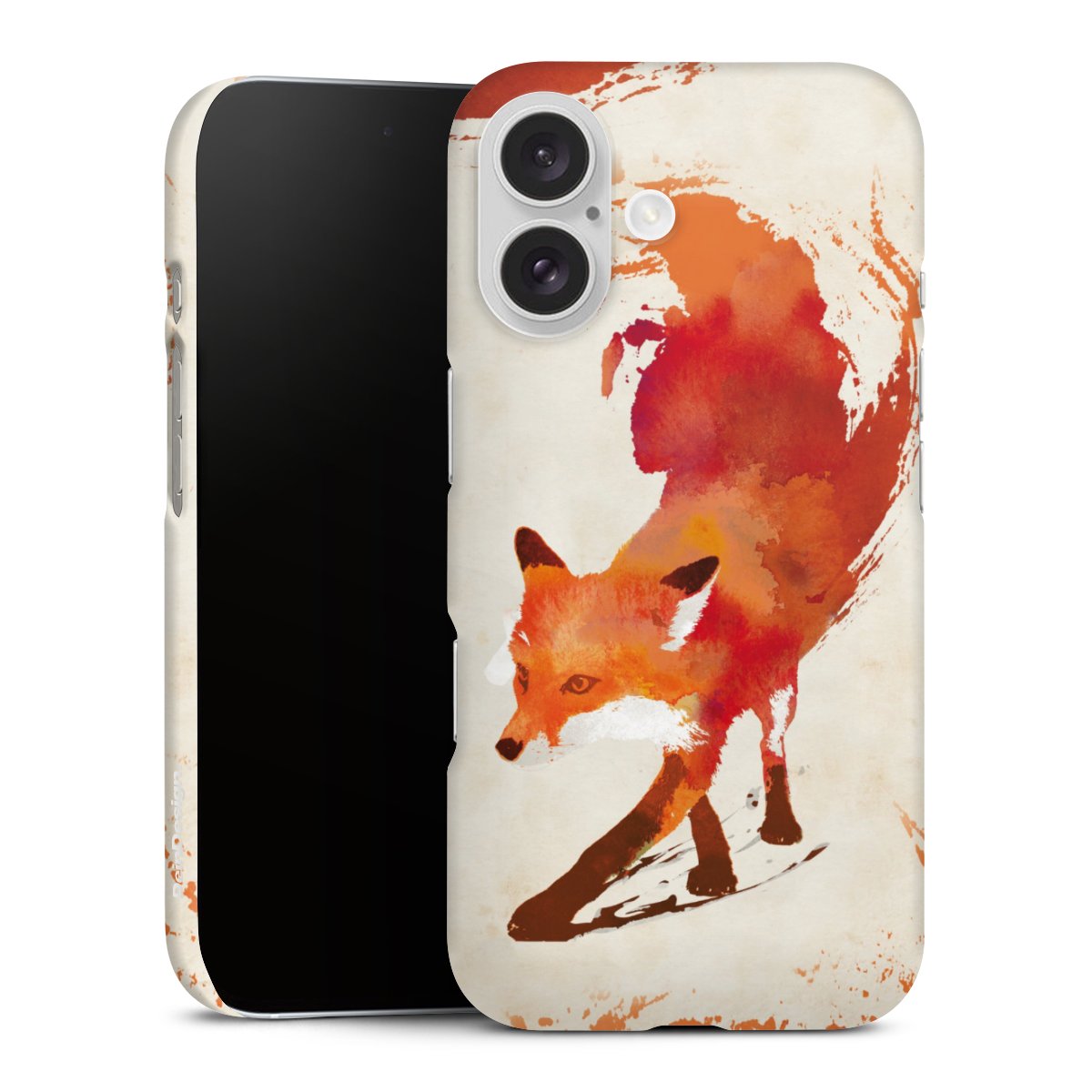 iPhone 16 Handy Premium Case Smartphone Handyhülle Schutzhülle matt Fox Graphic Premium Case