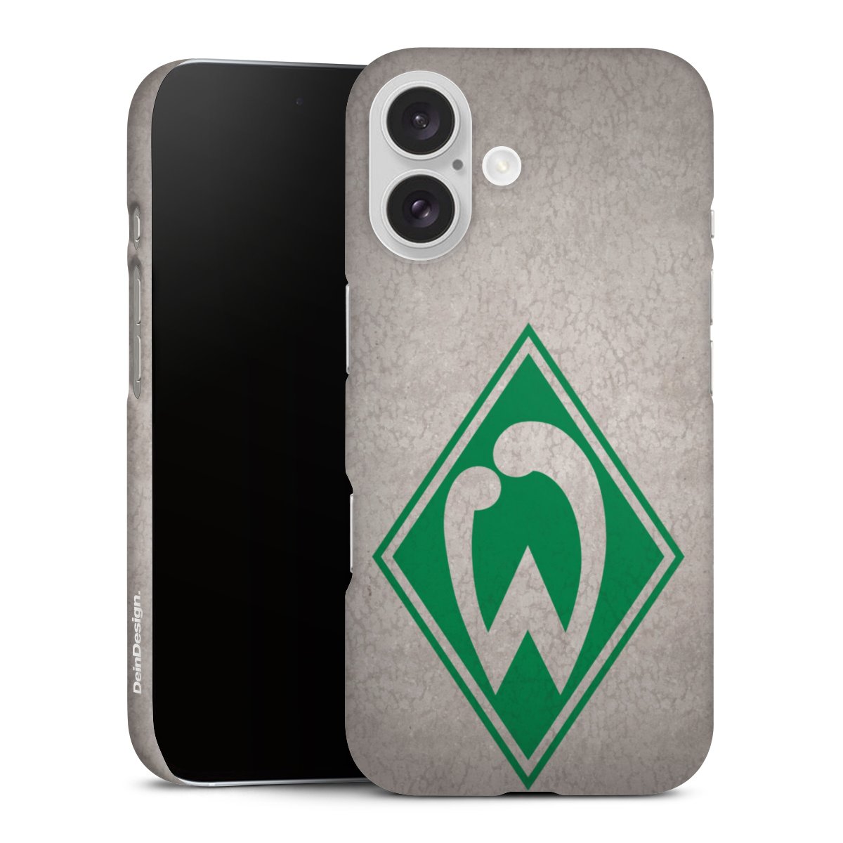 iPhone 16 Handy Premium Case Smartphone Handyhülle Schutzhülle matt Sv Werder Bremen Concrete Official Licensed Product Premium Case