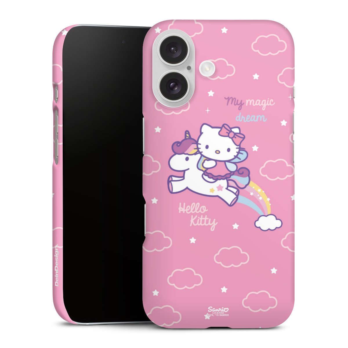 iPhone 16 Handy Premium Case Smartphone Handyhülle Schutzhülle matt Einhorn Official Licensed Product Hello Kitty Premium Case