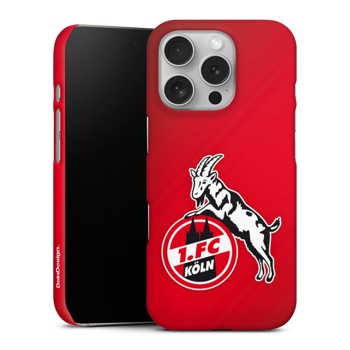 iPhone 16 Pro Handy Premium Case Smartphone Handyhülle Schutzhülle matt Official Licensed Product Effzeh 1. Fc Köln Premium Case