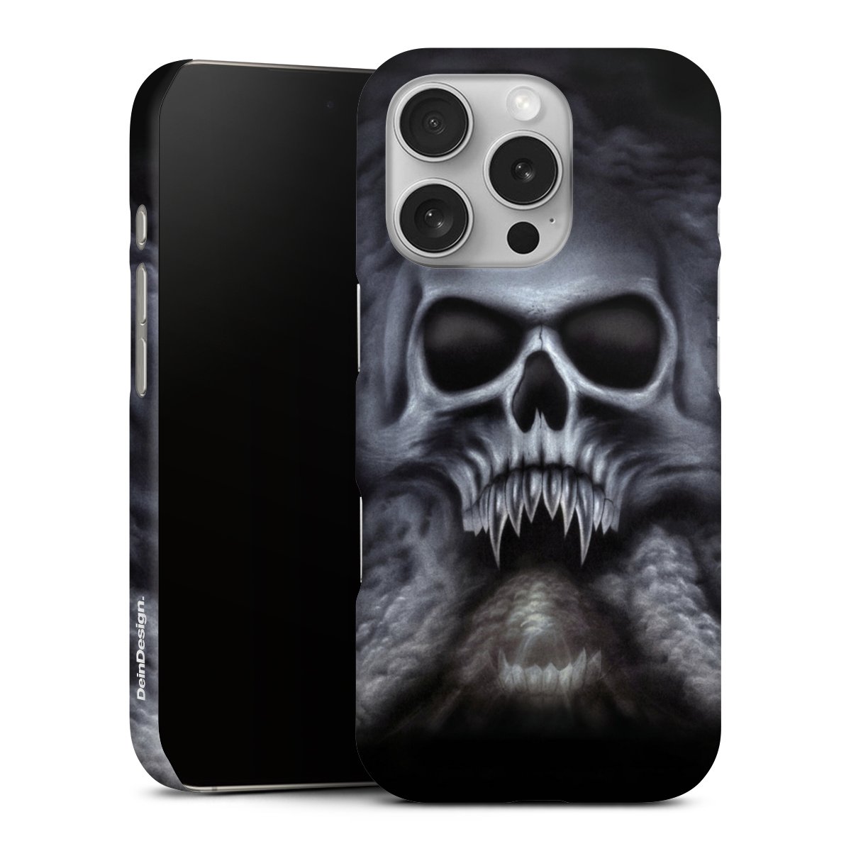 iPhone 16 Pro Handy Premium Case Smartphone Handyhülle Schutzhülle matt Totenkopf Skull Premium Case