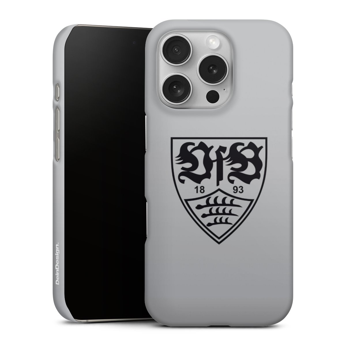 iPhone 16 Pro Handy Premium Case Smartphone Handyhülle Schutzhülle matt Logo Vfb Stuttgart Official Licensed Product Premium Case