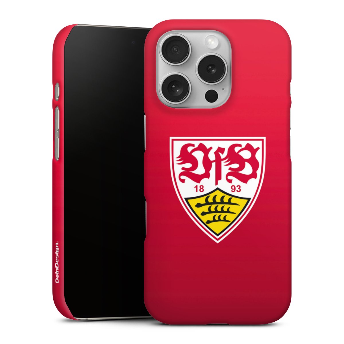 iPhone 16 Pro Handy Premium Case Smartphone Handyhülle Schutzhülle matt Official Licensed Product Vfb Stuttgart Premium Case